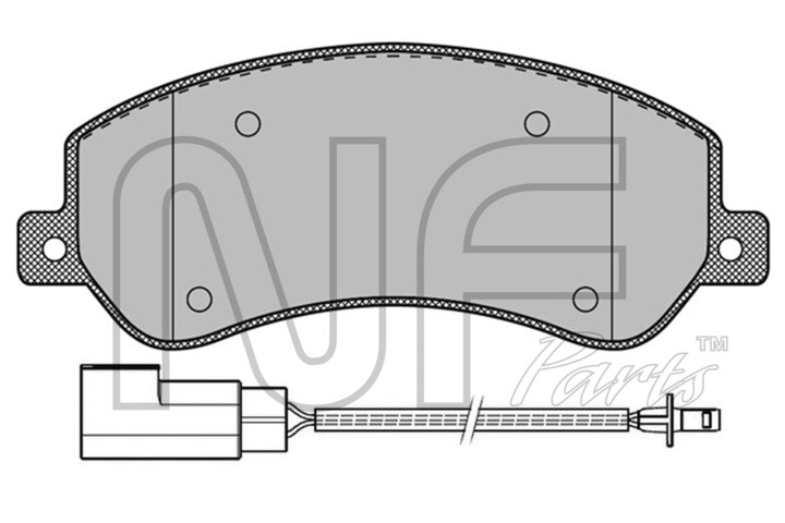 NF PARTS Комплект тормозных колодок, дисковый тормоз NF0012761